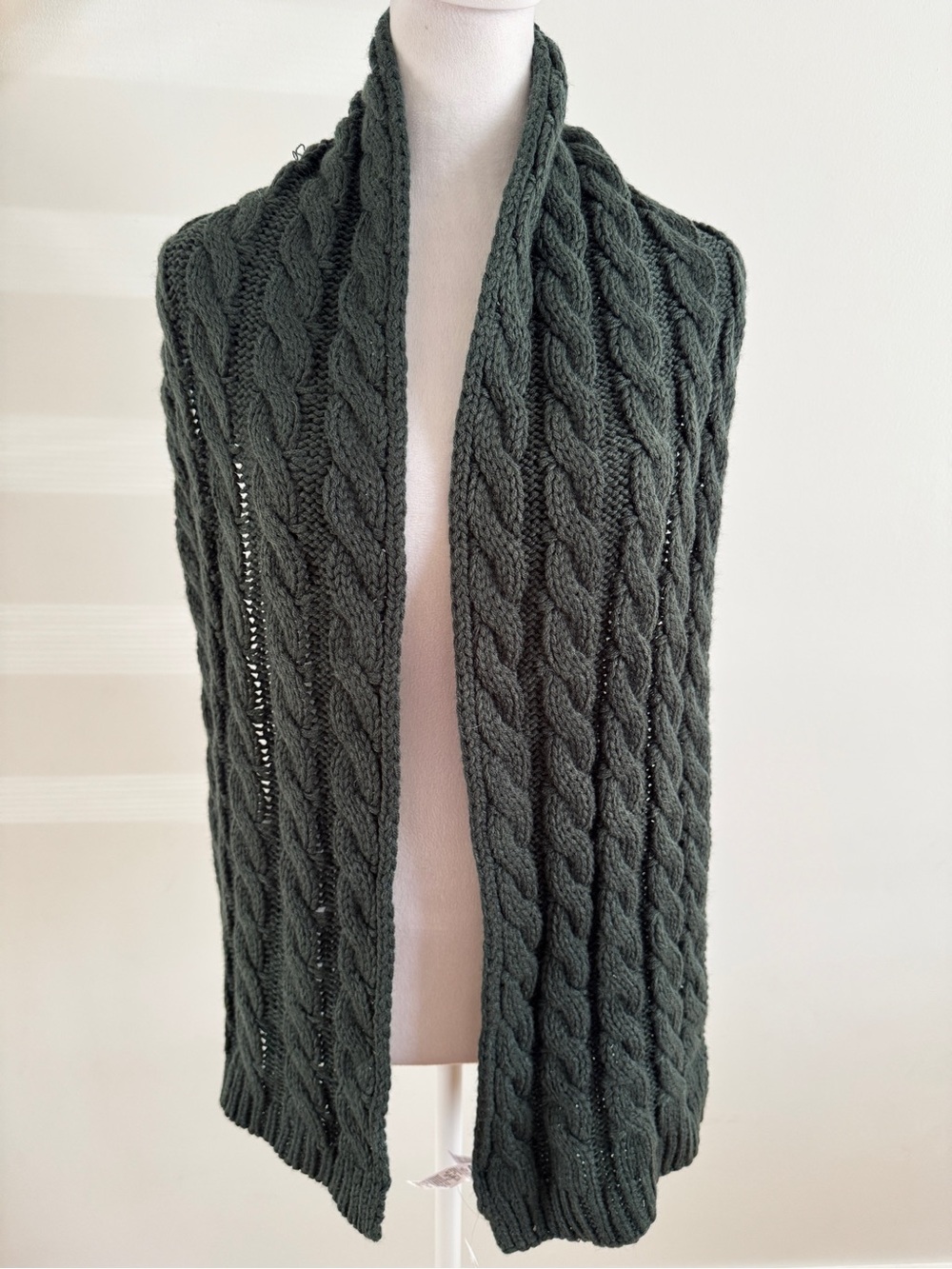 New! Old Navy Cable Knit chunky Scarf  in Green